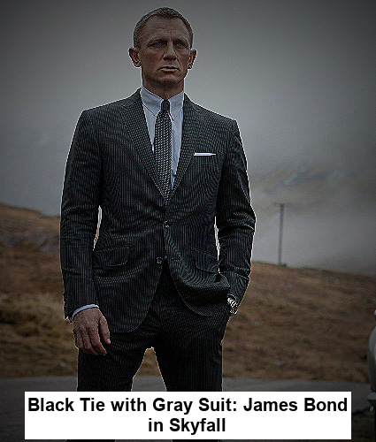Black Tie with Gray Suit: James Bond in Skyfall