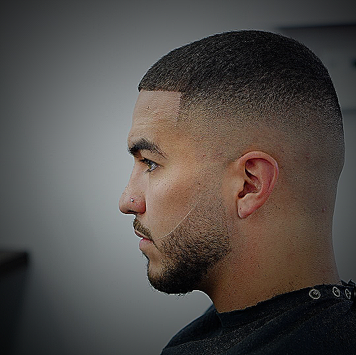 Buzz cut with 2 3 fade hairstyle