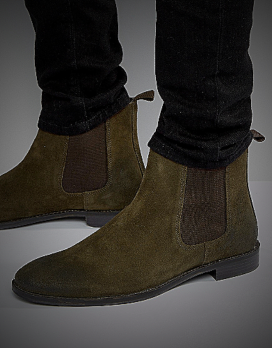 Chelsea boots with khakis