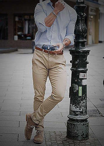 Chukka Boots with Chinos