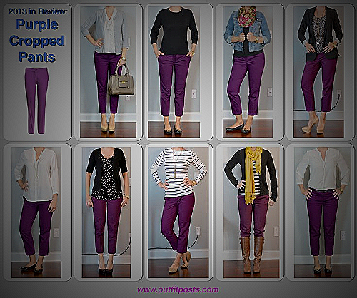what color pants with purple shirt classic combos