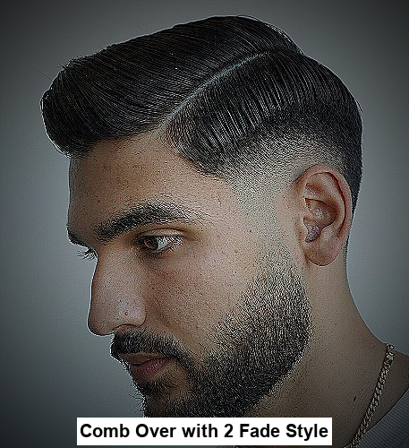 Comb Over with 2 Fade Style