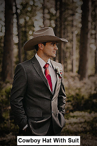 Cowboy Hat With Suit