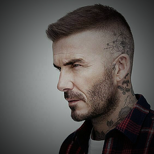 David Beckham with Number 5 Haircut