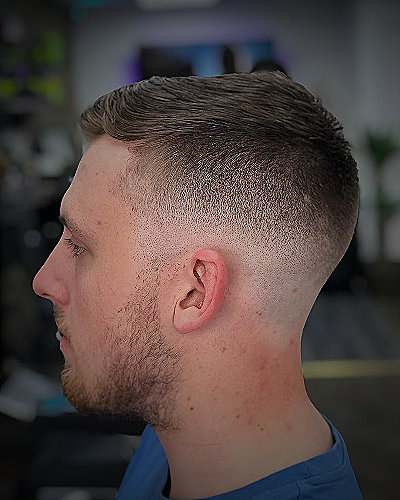 Double Zero Fade with a hard part