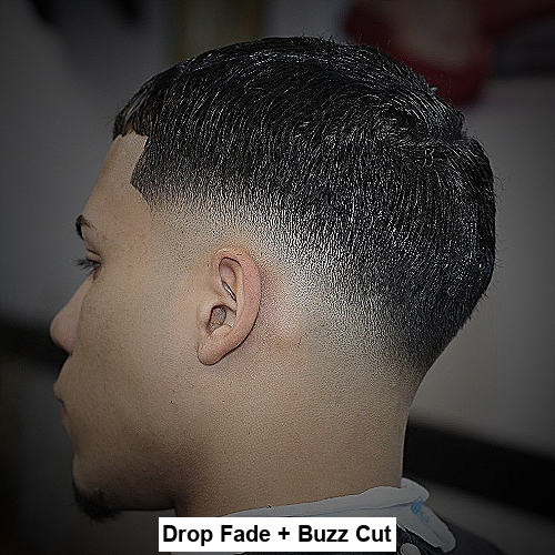 Drop Fade + Buzz Cut