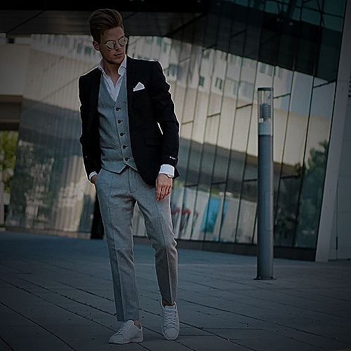 Gray Blazer Black Pants Outfits for Business Casual Look