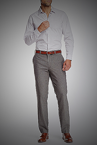Grey Pants with Brown Shoes