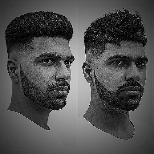 Man with bad hairstyle