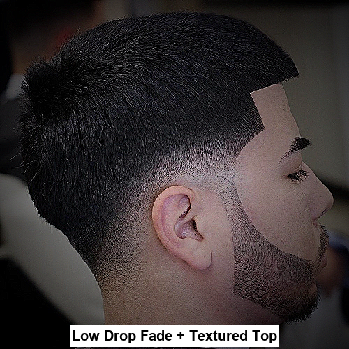 Low Drop Fade + Textured Top