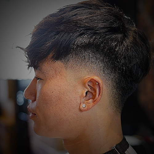 Mid Fade with Fringe