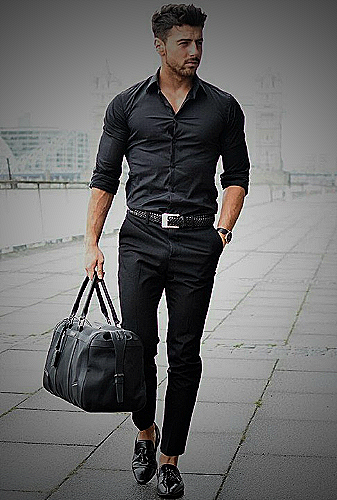 Outfit inspiration for formal events with black pants