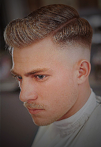 Side Parting Fade Haircut