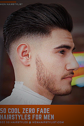 Traditional zero fade haircut with a line-up