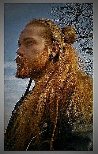 Viking Long Hair with Goatee style