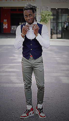 casual dress pants with sneakers