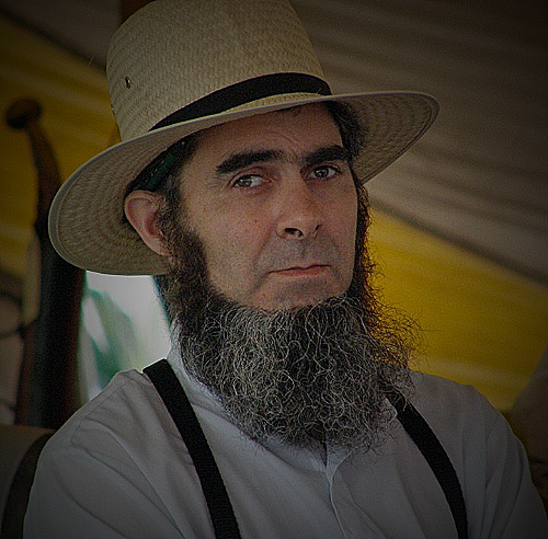 Amish men with beards