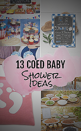 Co-ed baby shower decorations with neutral colors - do men attend baby showers