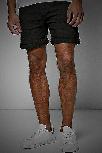 Denim Shorts - what to wear with black shorts men