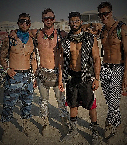 Full Set Rave Outfit Idea for Men - what do men wear to raves