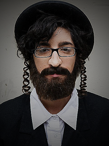 Jewish man with Payot curls