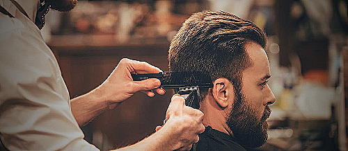 Man getting a haircut - how long does men's haircut take