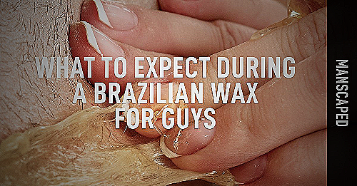 Man getting a wax - what is a brazilian wax for men
