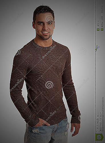 Man with sweater and jeans - what to wear for thanksgiving men