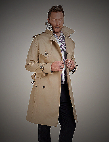 Man wearing a trench coat - how to wear trench coat mens