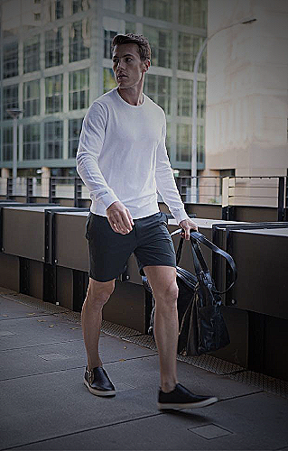 Shoes with Black Shorts - what to wear with black shorts men