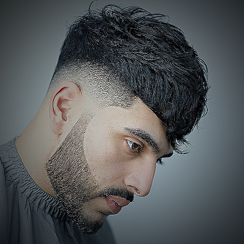 A man sporting a textured crop haircut