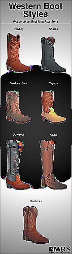 Different types of cowboy boots - what to wear with cowboy boots men's