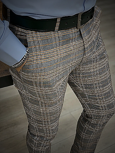 plaid pants outfit - how to style plaid pants men